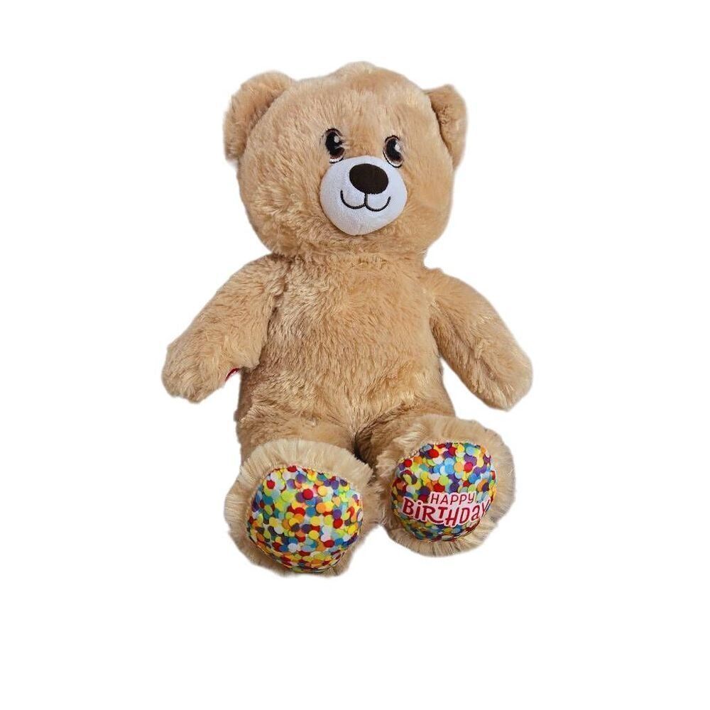 BUILD A BEAR WORKSHOP~2020 HAPPY BIRTHDAY Confetti Plush Bear 16"
